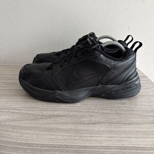 Nike Air Monarch IV 415445-001 Black Running Shoes Sneakers Men Size 11